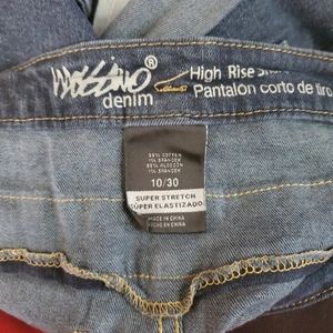 Massimo denim high rise shorts